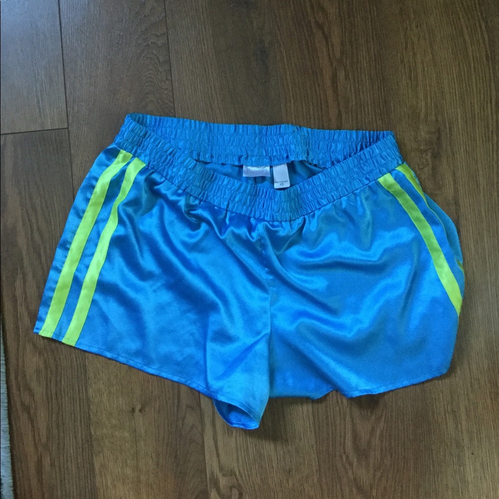 Victoria’s Secret Blue Satin PJs Pajama Shorts XS